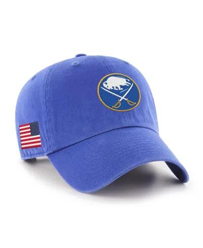47 Brand Men's And Women's Royal Buffalo Sabres Heritage Flag Clean Up Adjustable Hat