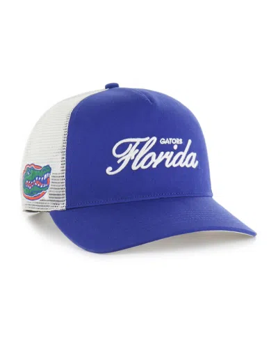47 Brand Men's And Women's Royal Florida Gators Contemporary Basics Foundation Trucker Hitch Adjustable Hat In Blue