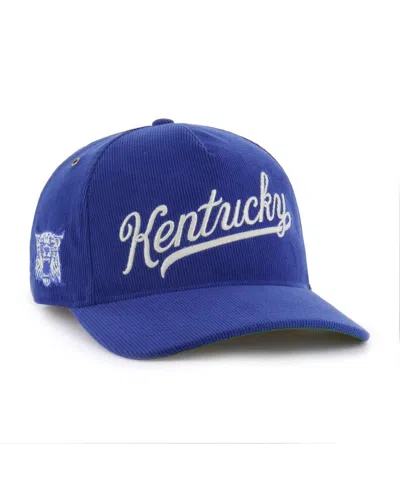 47 Brand Men's And Women's Royal Kentucky Wildcats Collections Golden Age Corduroy Hitch Adjustable Hat In Blue