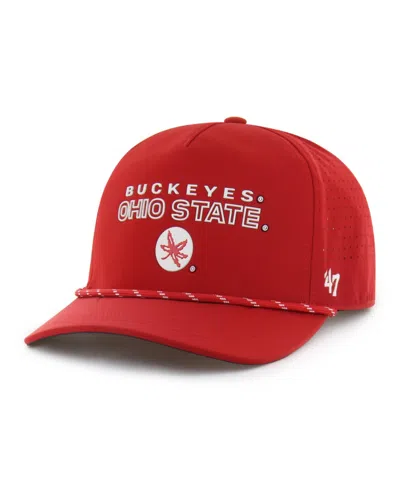47 Brand Men's And Women's Scarlet Ohio State Buckeyes Brrrâ° Rope Hitch Adjustable Hat
