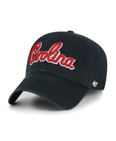 47 Brand Men's And Women's South Carolina Gamecocks Black Clean Up Adjustable Hat
