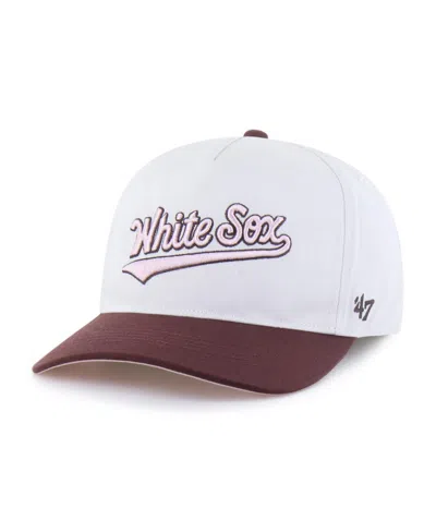 47 Brand Men's And Women's Stone/burgundy Chicago White Sox Love Letter Adjustable Hitch Hat In Gray