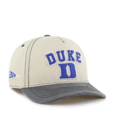 47 Brand Men's And Women's Tan/black Duke Blue Devils Well-worn Calderwood Hitch Adjustable Hat In Gray