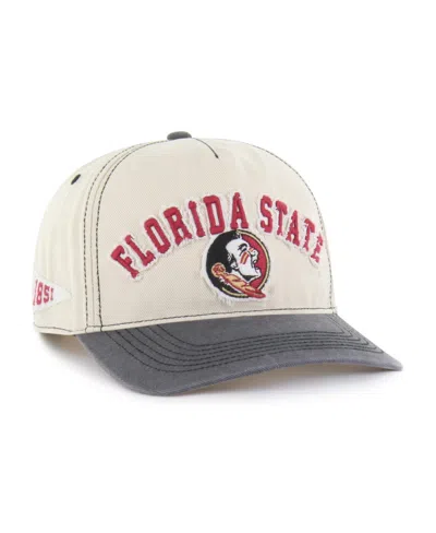 47 Brand Men's And Women's Tan/black Florida State Seminoles Well-worn Calderwood Hitch Adjustable Hat In Gray