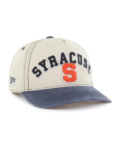 47 Brand Men's And Women's Tan/navy Syracuse Orange Well-worn Calderwood Hitch Adjustable Hat In Neutral