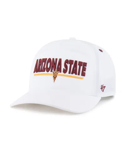 47 Brand Men's And Women's White Arizona State Sun Devils Brrrâ° Expressway Hitch Adjustable Hat