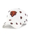 47 Brand Men's And Women's White Chicago Bears Confetti Clean Up Adjustable Hat In White