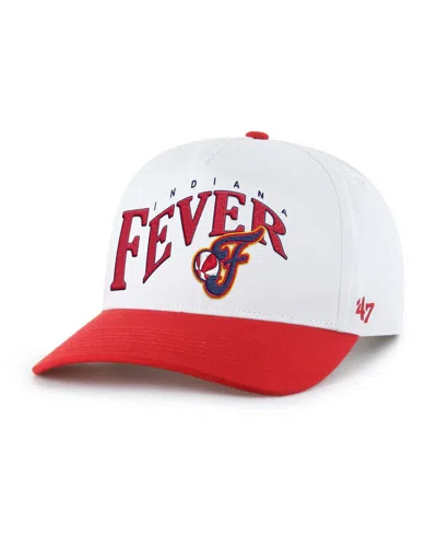 47 Brand Men's And Women's White Indiana Fever Dom Wave Two-tone Hitch Adjustable Hat