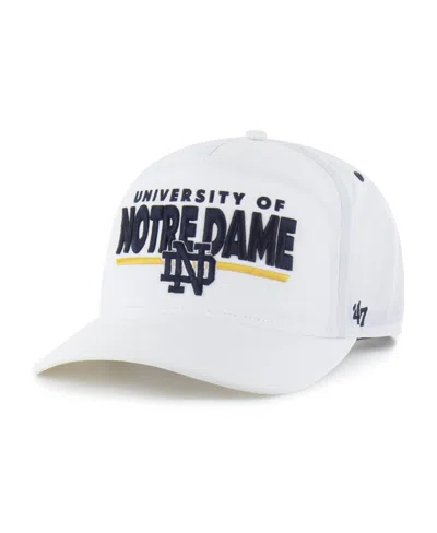 47 Brand Men's And Women's White Notre Dame Fighting Irish Brrrâ° Expressway Hitch Adjustable Hat