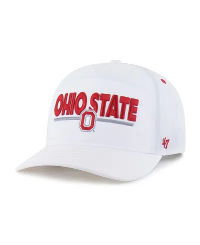47 Brand Men's And Women's White Ohio State Buckeyes Brrrâ° Expressway Hitch Adjustable Hat