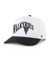 47 Brand Men's And Women's White/black Golden State Valkyries Dom Wave Two-tone Hitch Adjustable Hat In White