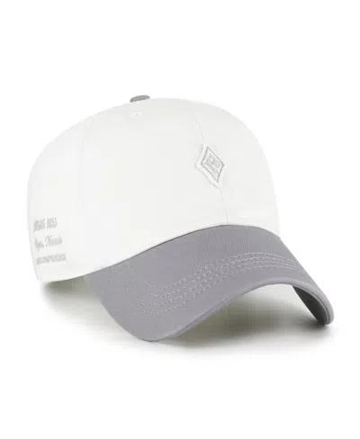 47 Brand Men's And Women's White/silver Las Vegas Aces Contemporary Two-tone Clean Up Adjustable Hat In Multi