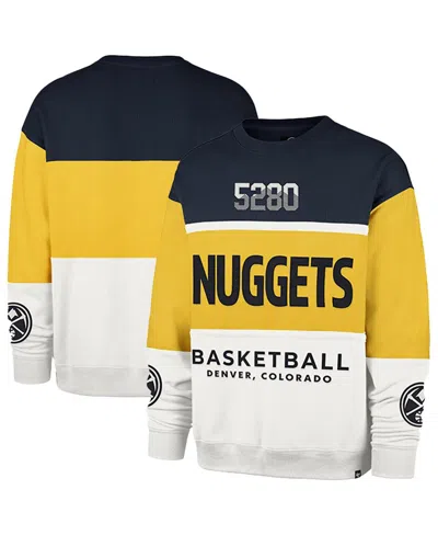 47 Brand Men's And Women's Yellow Denver Nuggets 2024/25 City Edition On Five Maximalist Pullover Sweatshirt In Multi