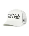 47 Brand Men's And Women'sâ Cream North Carolina Tar Heels Foundation Script Adjustable Trucker Hat