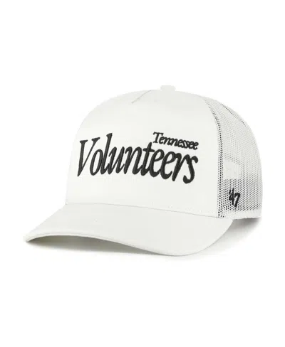 47 Brand Men's And Women'sâ Cream Tennessee Volunteers Foundation Script Adjustable Trucker Hat
