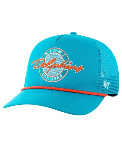 47 Brand Men's Aqua Miami Dolphins Promenade Hitch Trucker Adjustable Hat