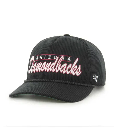 47 Brand Men's Black Arizona Diamondbacks Corduroy Hitch Adjustable Hat