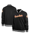 47 Brand Men's Black Baltimore Orioles Pack Pro Camden Full-zip Track Jacket In Black,white