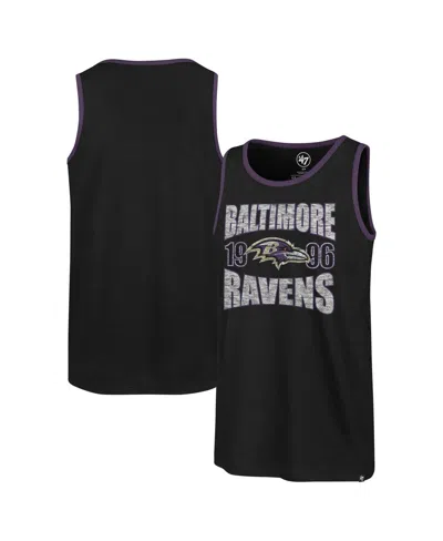 47 Brand Men's Black Baltimore Ravens Upload Franklin Tank Top