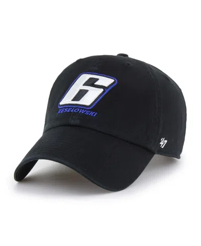 47 Brand Men's Black Brad Keselowski Clean Up Adjustable Hat