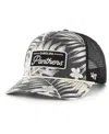 47 Brand Men's Black Carolina Panthers Tropicalia Hitch Trucker Adjustable Hat In Black