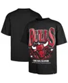 47 Brand '47 Black Chicago Bulls Past Champs Collection Flashbulb Foundation T-shirt In Black
