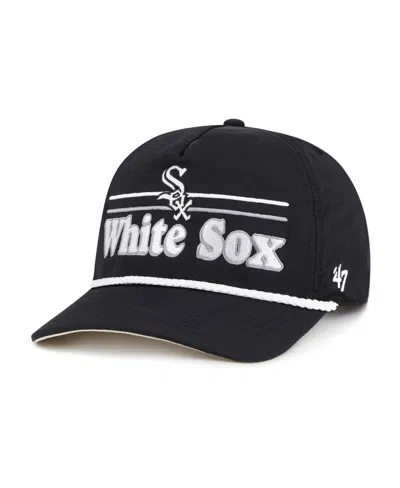 47 Brand Men's Black Chicago White Sox Camp Scape Hitch Adjustable Hat