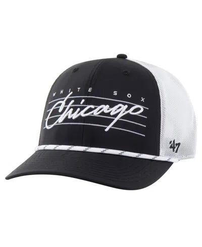 47 Brand Men's Black Chicago White Sox Downburst Trucker Adjustable Hat