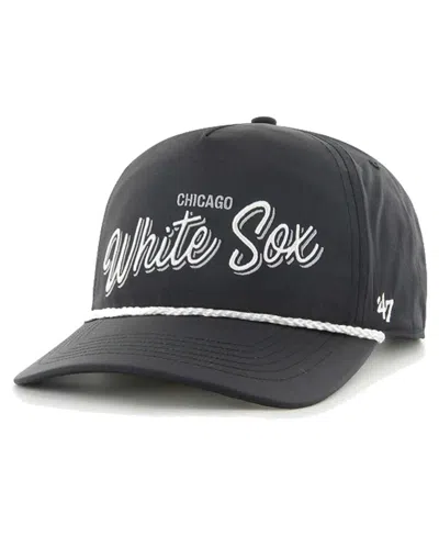 47 Brand Men's Black Chicago White Sox Fairway Hitch Adjustable Hat In Gray