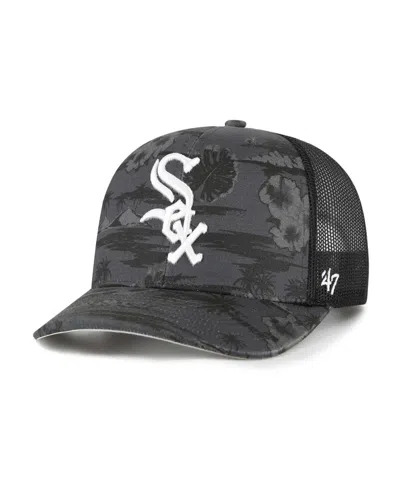 47 Brand Men's Black Chicago White Sox Fiji Trucker Adjustable Hat