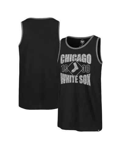 47 Brand Men's Black Chicago White Sox Upload Franklin Tank Top