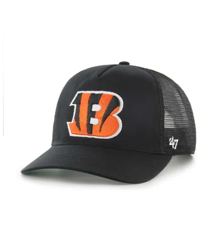 47 Brand Men's Black Cincinnati Bengals Mesh Hitch Trucker Adjustable Hat