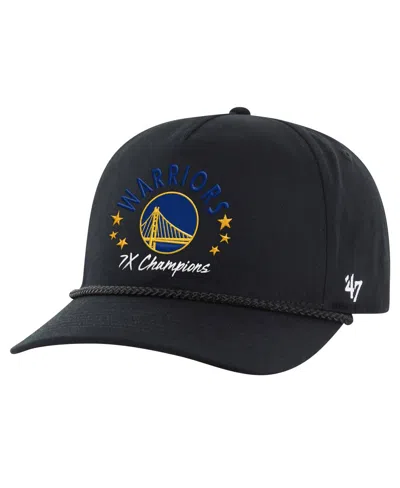 47 Brand Men's Black Golden State Warriors Champs Global Star Hitch Adjustable Hat