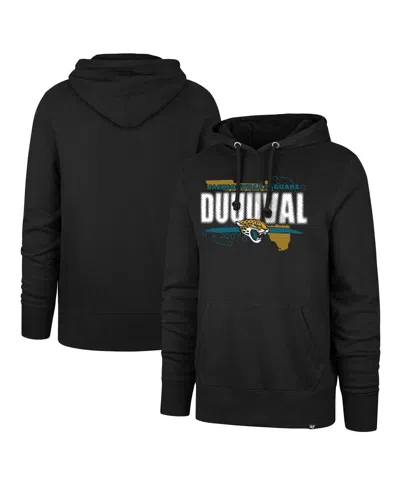 47 Brand Men's Black Jacksonville Jaguars Regional Headline Pullover Hoodie