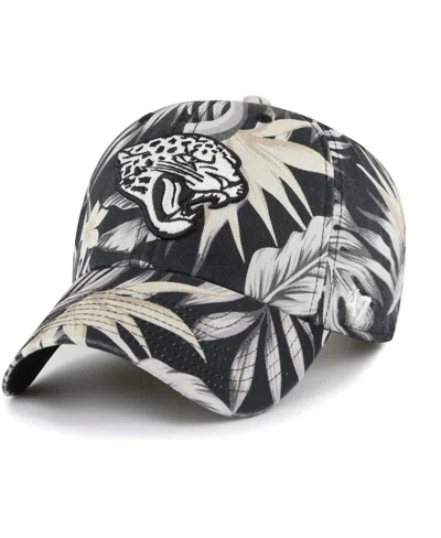 47 Brand Men's Black Jacksonville Jaguars Tropicalia Clean Up Adjustable Hat