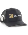 47 Brand Men's Black Kyle Busch Sure Shot Trucker Adjustable Hat