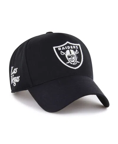 47 Brand Men's Black Las Vegas Raiders Foundation Offside Adjustable Hat
