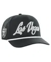 47 Brand Men's Black Las Vegas Raiders Overhand Hitch Adjustable Hat In Black
