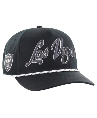 47 Brand Men's Black Las Vegas Raiders Overhand Speckle Hitch Adjustable Hat