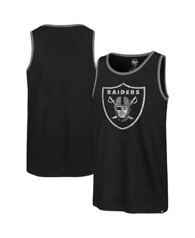 47 Brand Men's Black Las Vegas Raiders Premier Franklin Tank Top