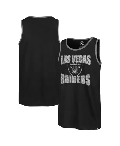 47 Brand Men's Black Las Vegas Raiders Upload Franklin Tank Top