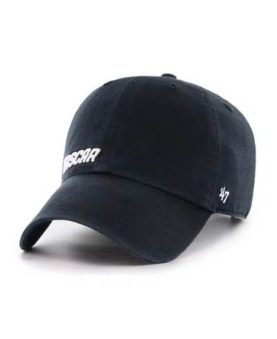 47 Brand Men's Black Nascar Low Down Script Clean Up Adjustable Hat