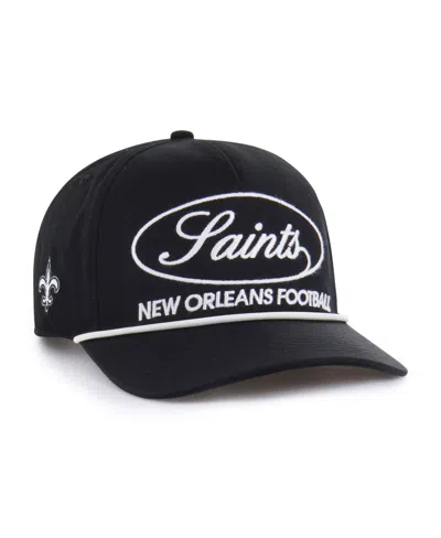 47 Brand Men's Black New Orleans Saints Foundational Hitch Adjustable Hat