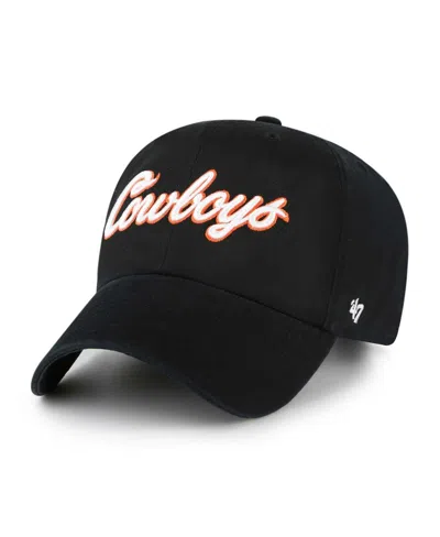 47 Brand Men's Black Oklahoma State Cowboys Clean Up Adjustable Hat