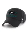 47 Brand Men's Black Philadelphia Eagles 2024 Nfc Champions Mvp Adjustable Hat In Black