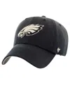 47 Brand Philadelphia Eagles Clean Up Cap In Black