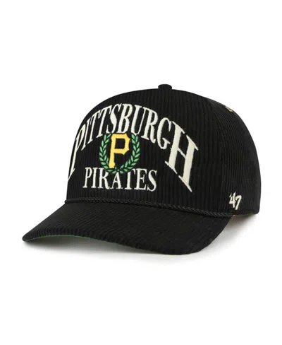 47 Brand Men's Black Pittsburgh Pirates Pitchout Rope Hitch Adjustable Hat
