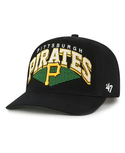47 Brand Men's Black Pittsburgh Pirates Pomona Hitch Adjustable Hat