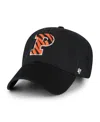 47 Brand Men's Black Princeton Tigers Clean Up Adjustable Hat In Black