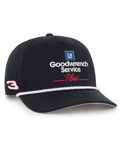 47 Brand Men's Black Richard Childress Racing Goodwrench Service Plus Hitch Rope Adjustable Hat